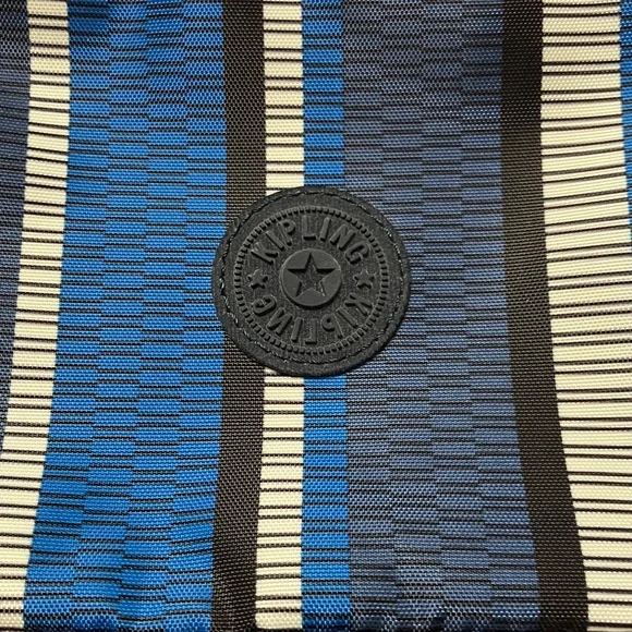 Kipling Dee Mini Crossbody Camera Bag Black/BlueWhite/Stripes - Picture 12 of 13